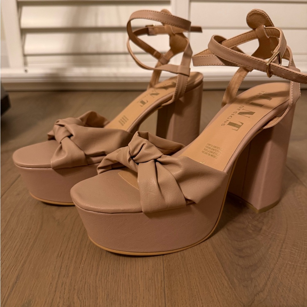 Mint Blush Platform Heels